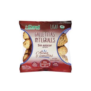 GALLETITAS INTEGRALES SEMILLAS Y AVENA CERAL X 190 GR