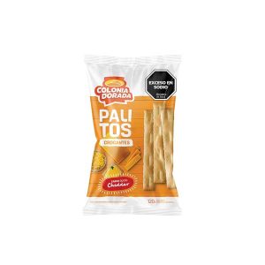 PALITOS CROCANTES CHEDDAR COLONIA DORADA X 140 GR